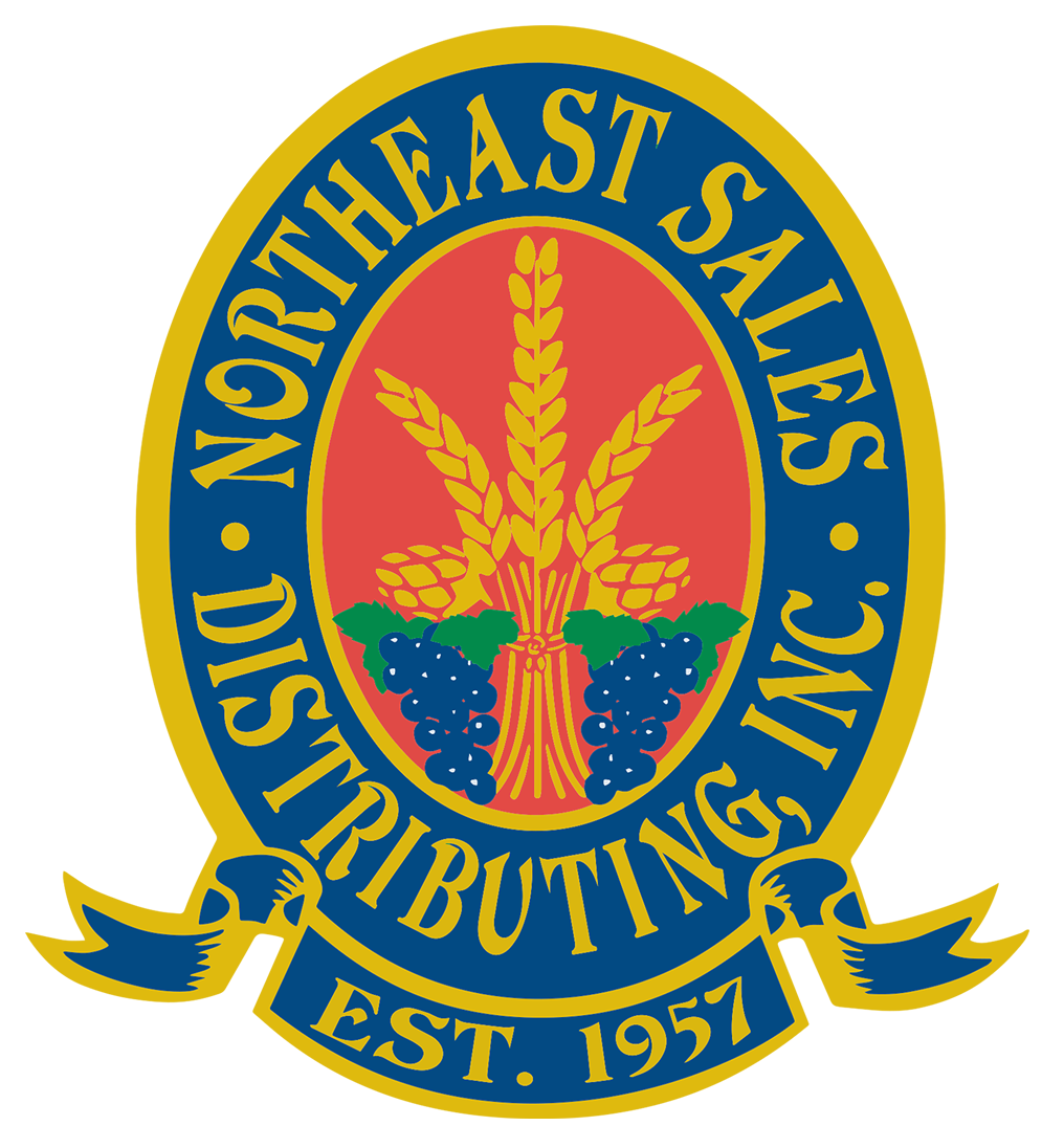 Logo for Northeast Sales Distributing beverages provided at the festival.