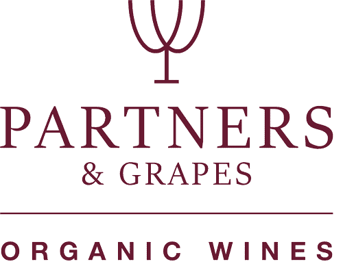 Logo for Partners & Grapes beverages provided at the festival.
