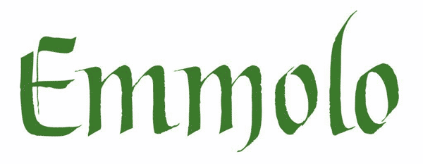 Logo for Emmolo beverages provided at the festival.