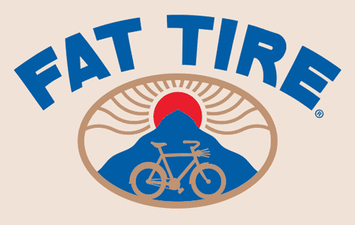 Logo for Fat Tire beverages provided at the festival.
