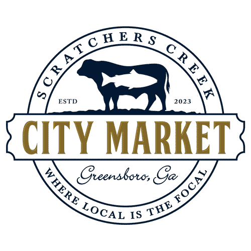 Scratchers Creek City Market logo.